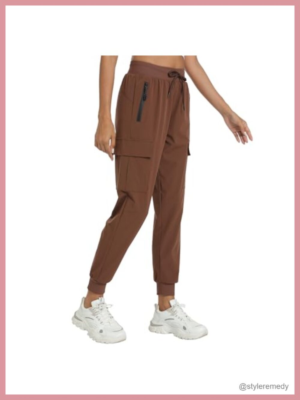 Women's Cargo Hiking Pants Lightweight Quick Dry Joggers with 4 Pockets
